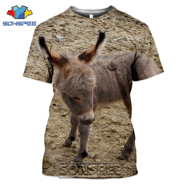 

animal donkey face laughing 3d print shirts harajuku hentai aesthetic men clothing