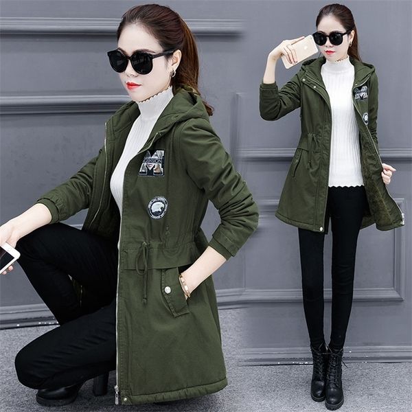 

fall and winter new korean edition slender, medium and long leisure hat and suede coat tide 201031, Tan;black