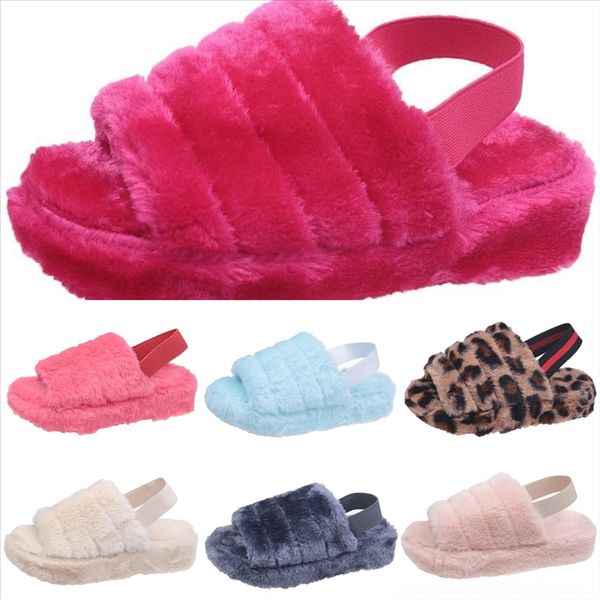 

hjzc cat plus open toeh men winter warm family home slippers indoor striped shoes plush slipper floor furry cotton couple new house, Black