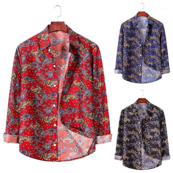 

new men's fashion flower shirt men's long-sleeved shirt al0231, White;black