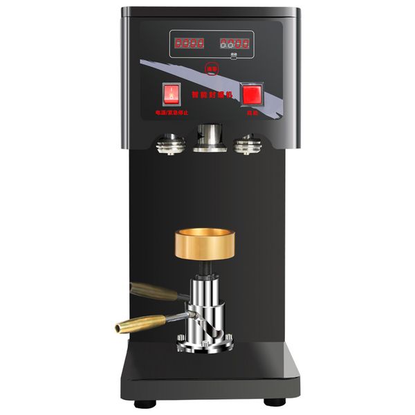 Lattine di alluminio per birra in latta con anello di estrazione Tappo di bottiglia in plastica automatico Macchina per sigillare lattine per caffè Sigillante per lattine di caffè 220V