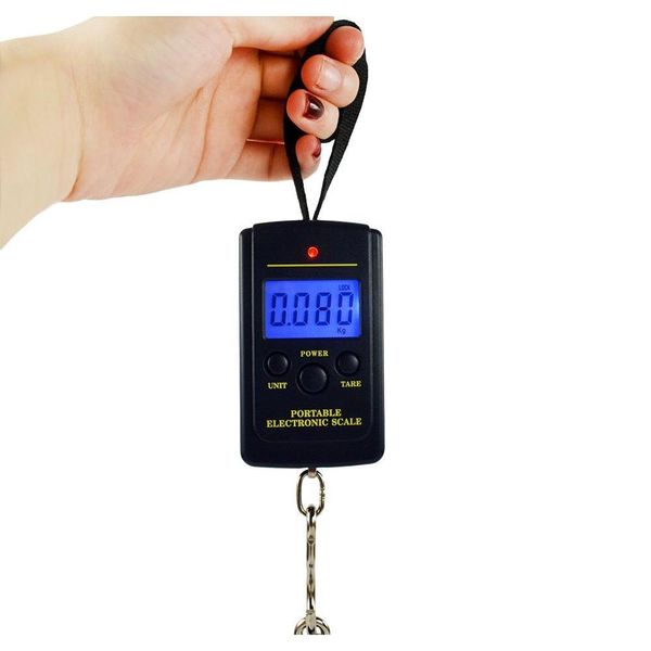 

400pcs shipping by 40kg digital scales lcd display hanging luggage fishing weight scale lin3933 amqou
