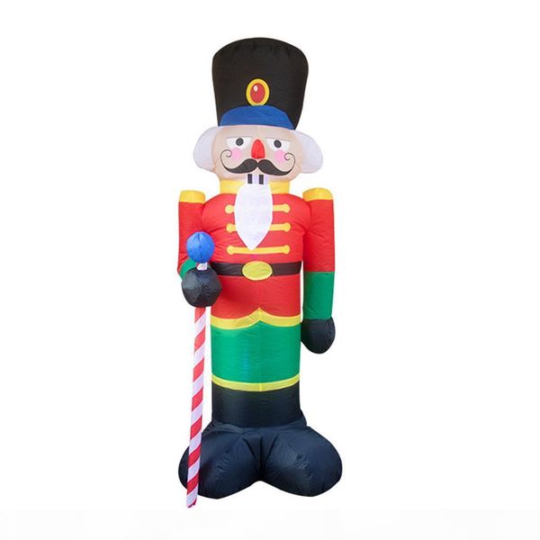 

inflatable santa claus soldier ornament christmas home outdoor decoration inflatable old man doll xmas party courtyard decor