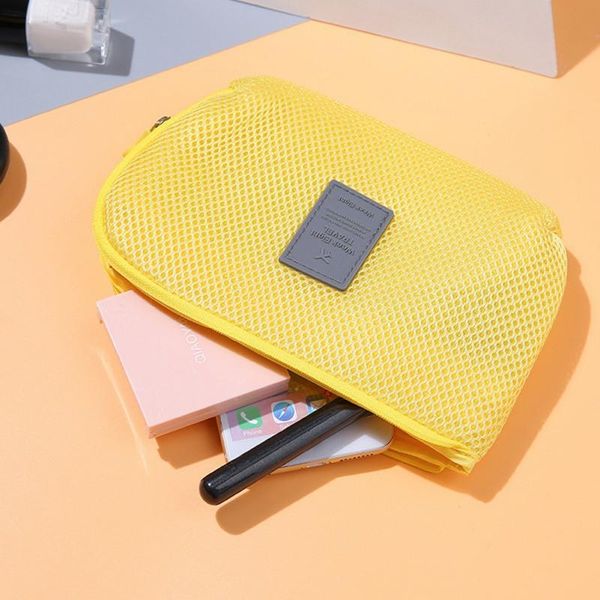 

portable digital storage bag shockproof data cable finishing storage bag synthetic fiber digital for outdoor travel