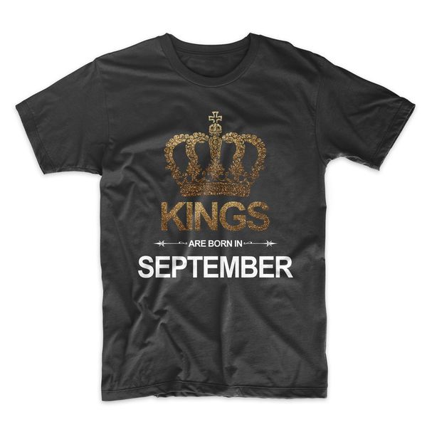 

летний прохладный мужчины t shirt kings родились в сентябре день рождения юбилей подарка мужская футболка спортивная с капюшоном толстовка т