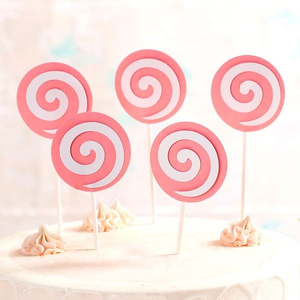 

ga0kp layout card dessert table layout lollipoptablecloth baking banner dessert plug-in decoration double-layer card children's table d