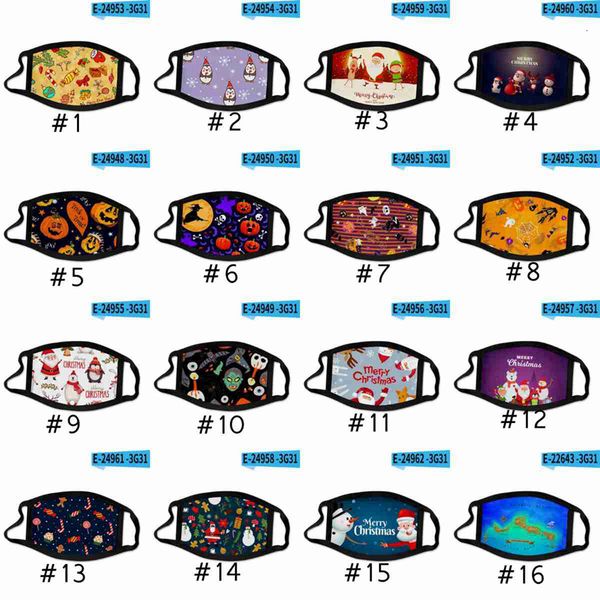

factoryanti halloween party fashion kids 3d christmas adults dust reusable washable mouth cover xmas face masks cyz2672
