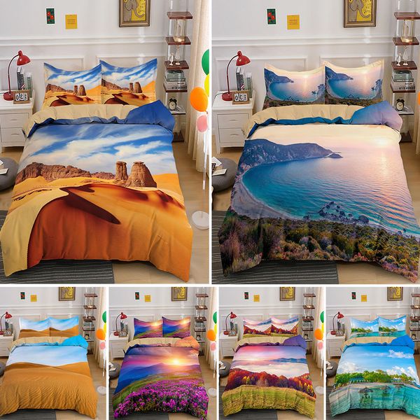

обширные beauty of the desert гра печать пододеяльник set 3d утешитель обложки постельного белья 2 / 3шт куи king size home textile