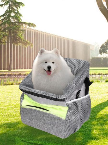 

pet dog carrier bag portable cycling bags waterproof oxford cloth bike front basket pet frame bag bicycle front1