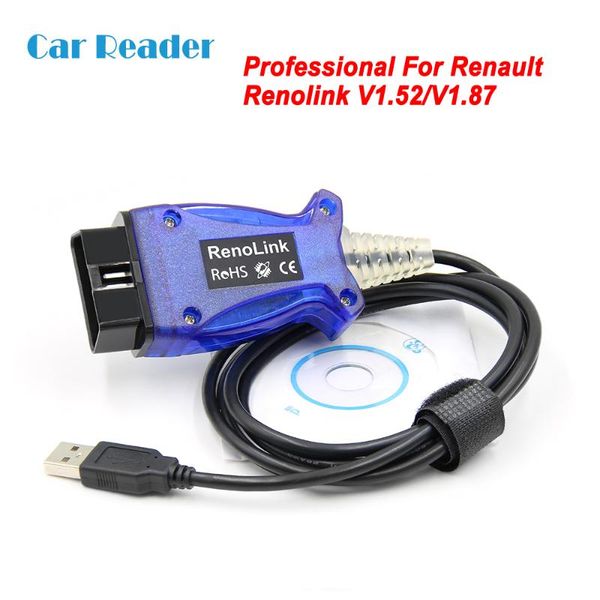 

professional for renolink v1.52 v1.87 car diagnostic obd obd2 auto airbag reset auto tool ecm uch ecu key programmer