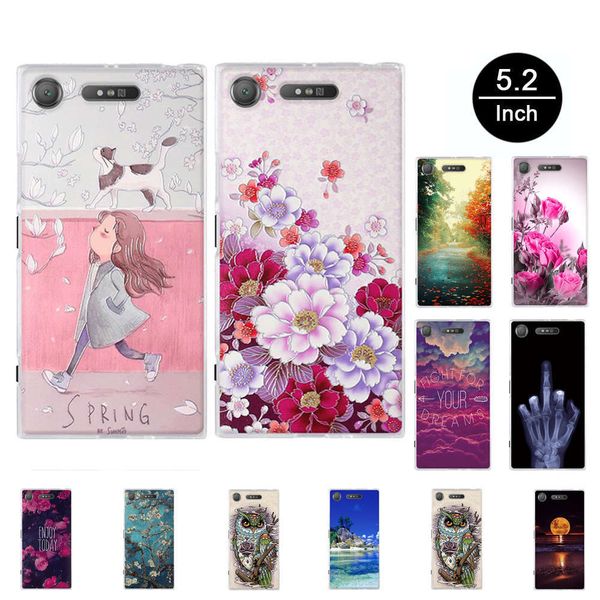 

tpu soft sheath of sony xperia xz1 g8341, 5.2-inch embossed sheath of sony xperia xz1 g8341, silicone back shell of mobile phonevfe1