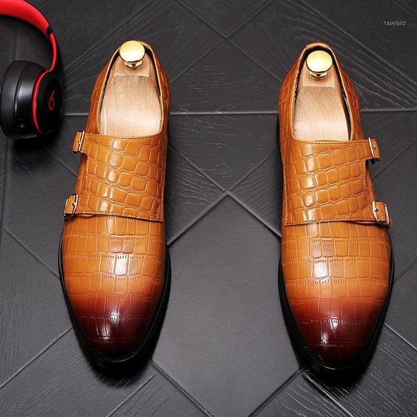

height increasing dress shoes oxfords men formal leather shoes crocodile grain business chaussure homme1, Black