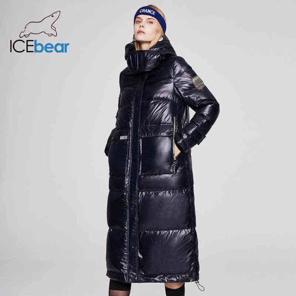 

style down jacket women long korean version 90 white duck thickened explosive winter y530 211221, Black