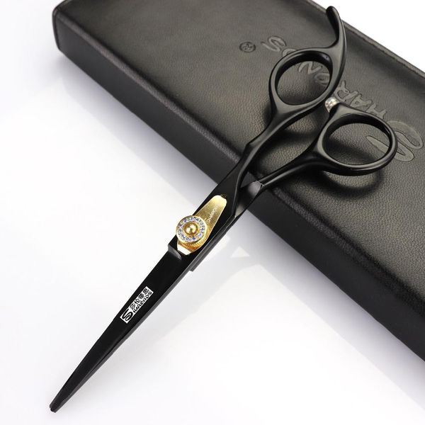 

6 inch japan 440c steel scissors for hairdressers barber shop supplies titanium professional hairdressing scissors for cutting wmtdlb
