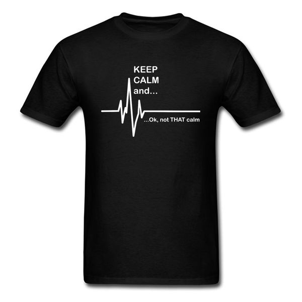 

keep calm not that calm heartbeat letter latest summer autumn short sleeve round collar men's print hoodie designers t shirts sweatshir