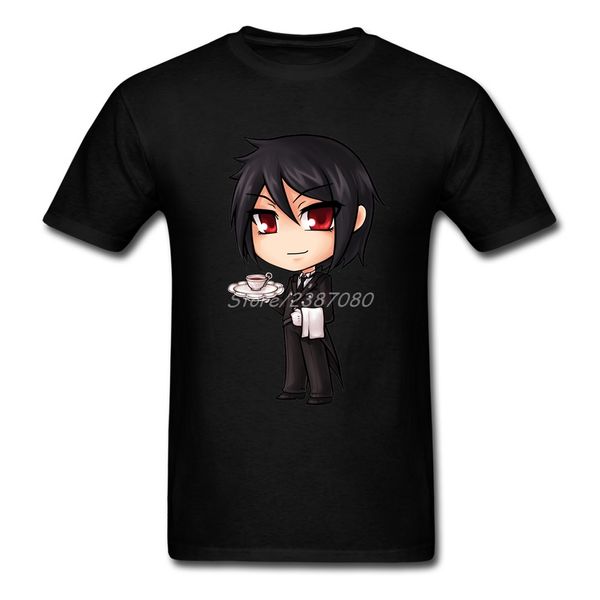 

new style sebastian michaelis kuroshitsuji black butler kpop for xxxl short sleeve custom shirts sport hooded sweatshirt hoodie men t shirt