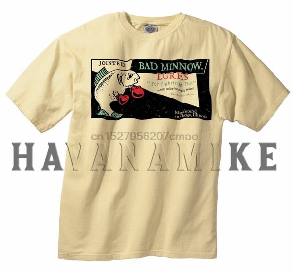 

bad minnow vintage fishing tackle lure t-shirt antique fighting fish bait shirt sport hooded sweatshirt hoodie