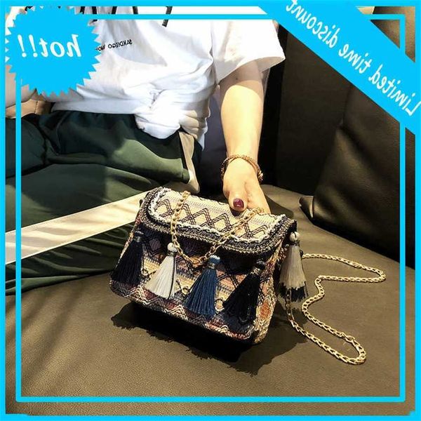 

women's 2019 new fashion tassel korean versatile single shoulder bag