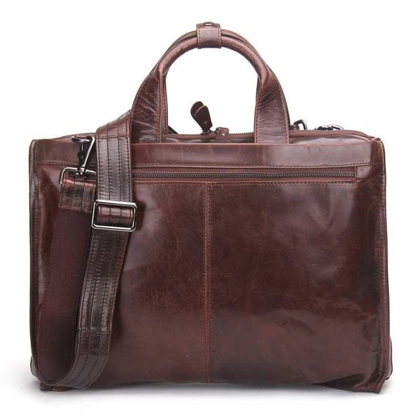 

briefcases fashion luxurious quality real genuine leather men business men's messenger bag brand design briefcase
