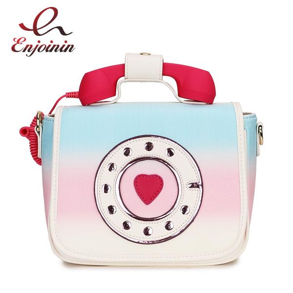 

fashion phone style design gradient color pu women daily handbag shoulder bag crossbody messenger bag totes female bolsa pocuh