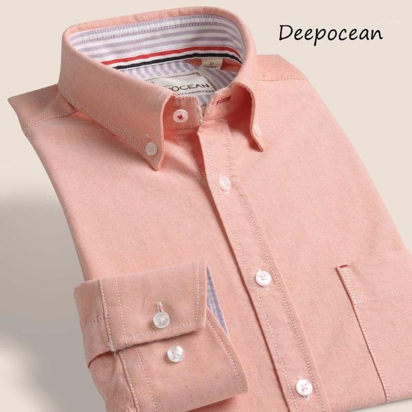 

deepocean men clothing shirt long sleeve cotton shirt men clothes smart casual business shirts camisa de hombre1, White;black