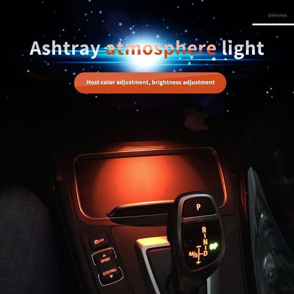 

ambient light for f30 f32 3 series interior ashtray atmosphere decorative lamp central control armrest box lighting adorn1