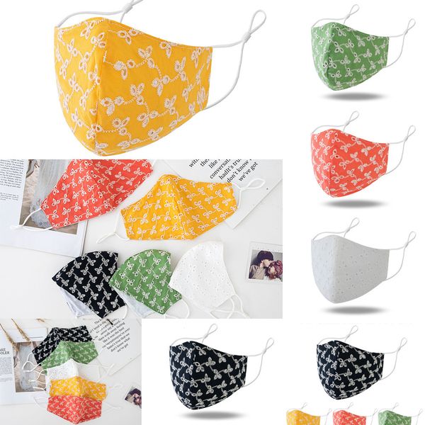 

dhl 2021 designer face adults dust-proof fruit color decoration printed masks cotton adjustable ear sunscr ovtwk
