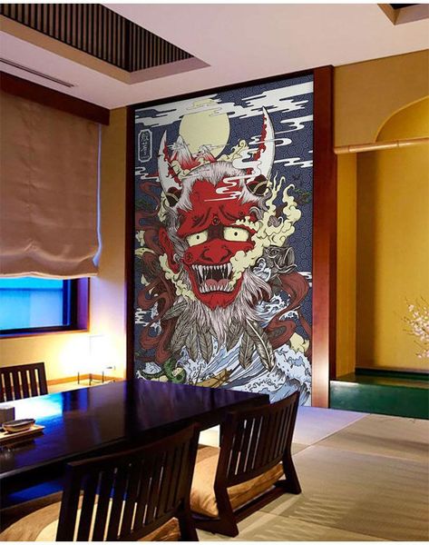 

japan mural paper prajna ukiyo-e tattoo shop decoration mural japen culture art background wall studio wallpaper