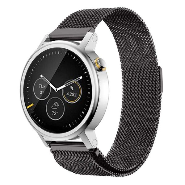 

stainls moto steel 2ed milannis strap woven mh chain strap magnetic buckle tiwatch mh strap, Slivery;brown