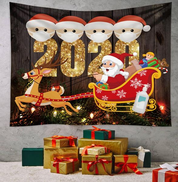

75 * 100см 150 * 130см 150 * 200см chirstmas гобелен украшения карантин family одеяло wall carpet мультфильм xams гобелены украшения e101302, Black;white