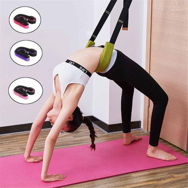 

1pcs 350cm stretching band adjustable training belt yoga belts body building fitness equipment exerciser back bend strap assist1