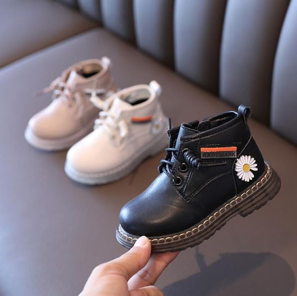 

дети кожаные сапоги мальчики обувь осень зима кожа pu дети мартин сапоги мода малышей девочки сапоги теплая зима снег jllbbh bdetrade, Black