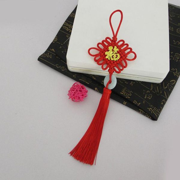 

2pc blessing chinese knots tassel keychain caps straps curtain diy jewelry making charms pendant craft accessories craft tassels h wmtrxt