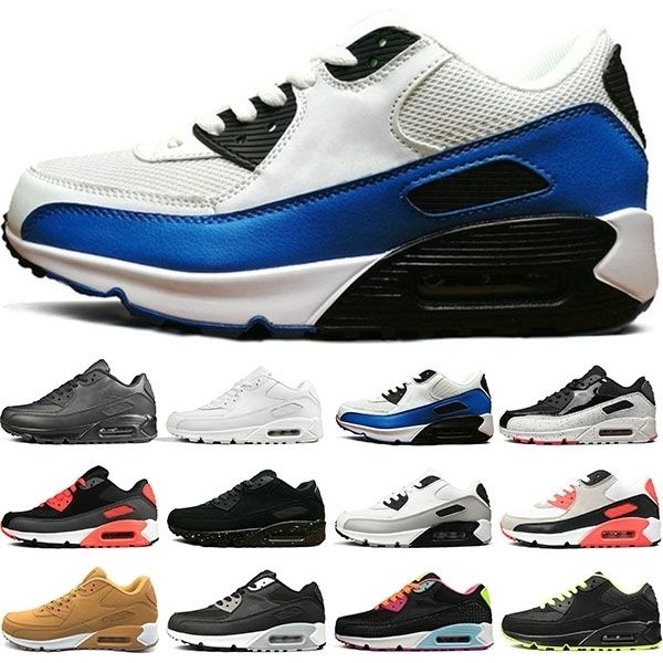 

running shoes mens trainers triple black white blue grey surface breathable men women sneakers sports size 36-45