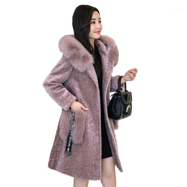 

winter coat women jaqueta feminina inverno hooded with fur parkas winter jacket women chaquetas mujer1, Black