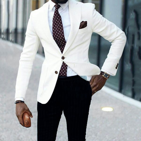 

white men blazer tuxedo stripe pants blazer wedding costume homme marriage 2piece jacket pants slim fit terno masculino, Black;gray