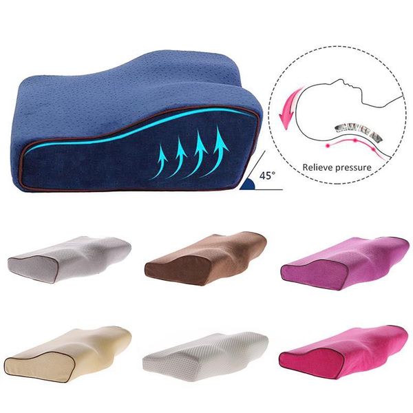 

memory foam bedding pillow sleeping neck protection slow rebound memory foam butterfly orthopedic pillow health cervical neck