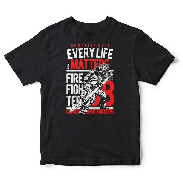 

brand new summer every life matters american firefighter t shirt hero fighters support usa heroescasual tee sport hooded sweatshirt hoodie