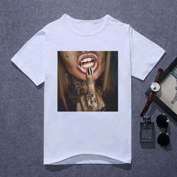 

melanin poppin shirt black girl female t shirt summer women clothes 2021 harajuku shirt streetwear grunge aesthetic clothes, White