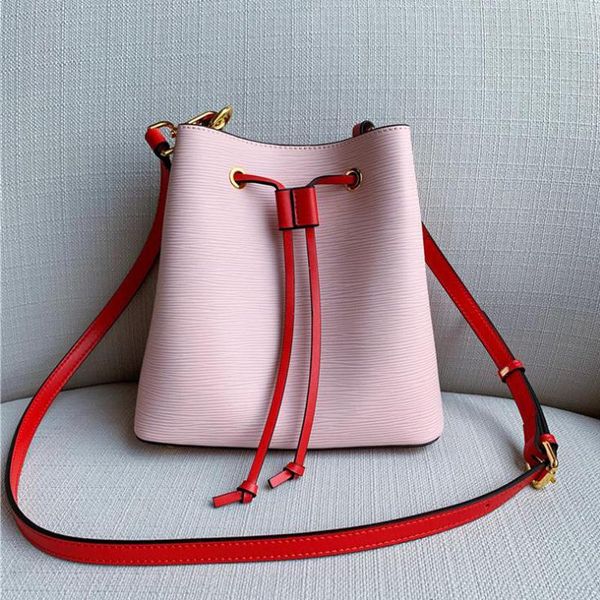 

2020 summer new women tote bag genuine leather bucket shoulder bags for woman designer female purse