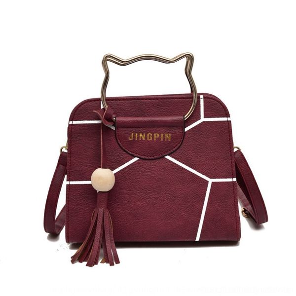 

wdhtn square new 2019 crossbody korean style fashion shoulder cat bag metal hand shoulder bag bagsmall women's ear small square bagbag