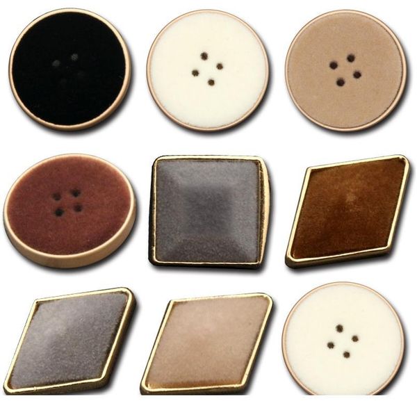 

metal gold diamond needlework craft decorative plush buttons for clothing women coat dress diy sewing boto bbymwf, Blike;white