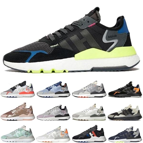 

dropshipping nite jogger men women sport shoes triple black white joggers outdoor mens womens trainers sports sneakers runners size 36-45