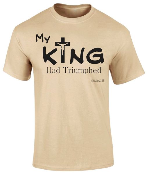 

fashion my king had triumphed jesus christ christian bible scripture faith men's summer hooded sweatshirt hoodie men t shirt