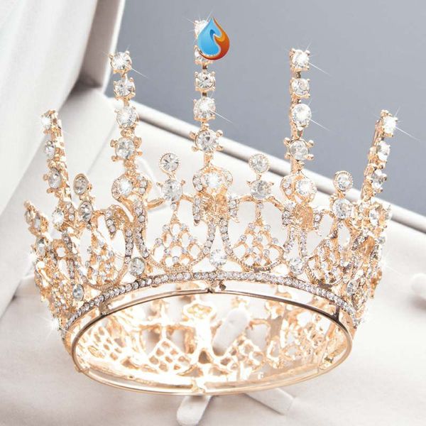 

new p stage performance dinner. wedding princess 2020 crown headdress bride small, Silver
