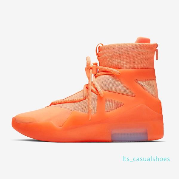 

with box fog fear of god x 1 sa 180 raid boots light bone luxury orange pulse running shoes sail outdoor sports sneakerslts, Black