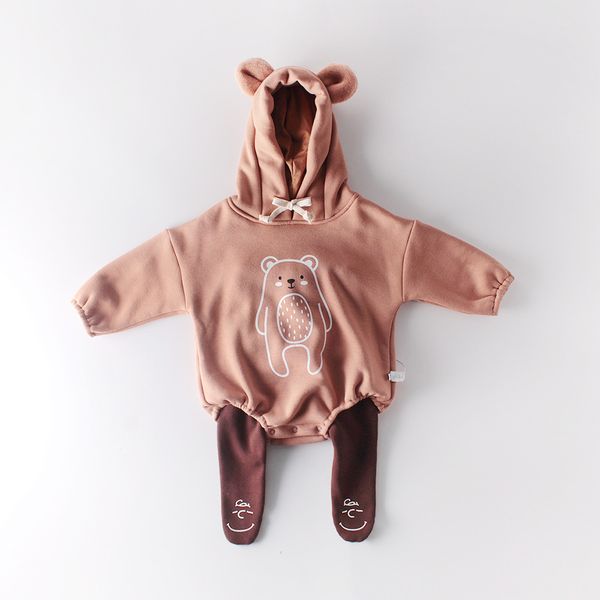 

milancel 2020 autumn winter baby one piece thicken lining infant girls boys bodysuits winte baby clothes 1024, Blue