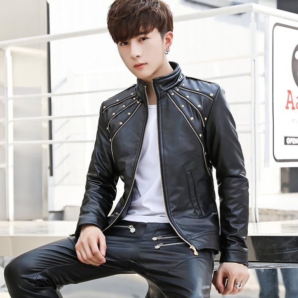 

wholesale 2021 new autumn winter selling men's fashion netred casual work wear nice jacket c2, Black;brown