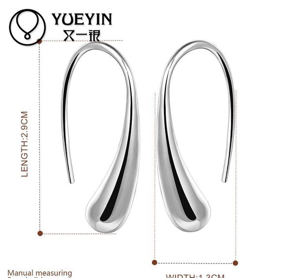 

vintage silver plated water drop women earrings ethnic fashion earrings lead-and nickel-for women t qyldyz bdedome