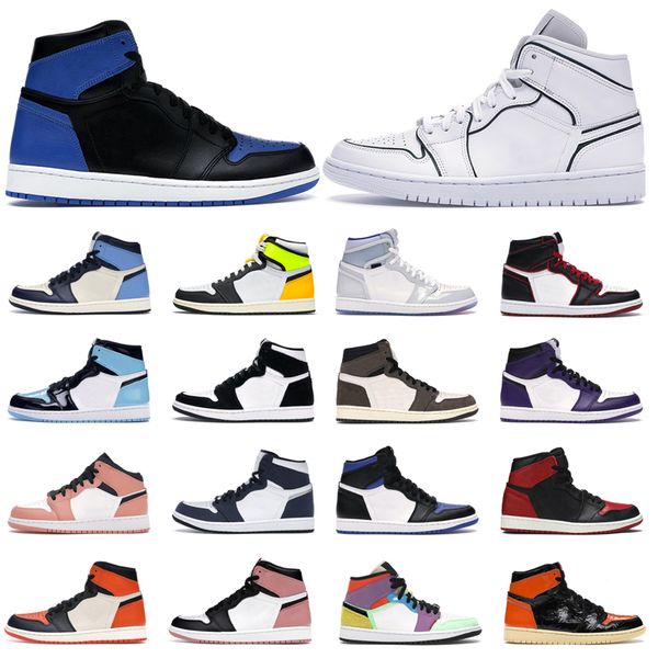 

fashion 1 1s high mens basketball shoes turbo green cactus jack twist mid obsidian unc chicago women trainers sneakers size 36-46